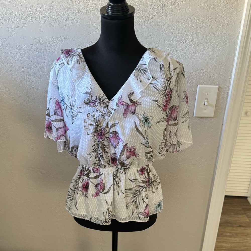 WHBM Flower Blouse!